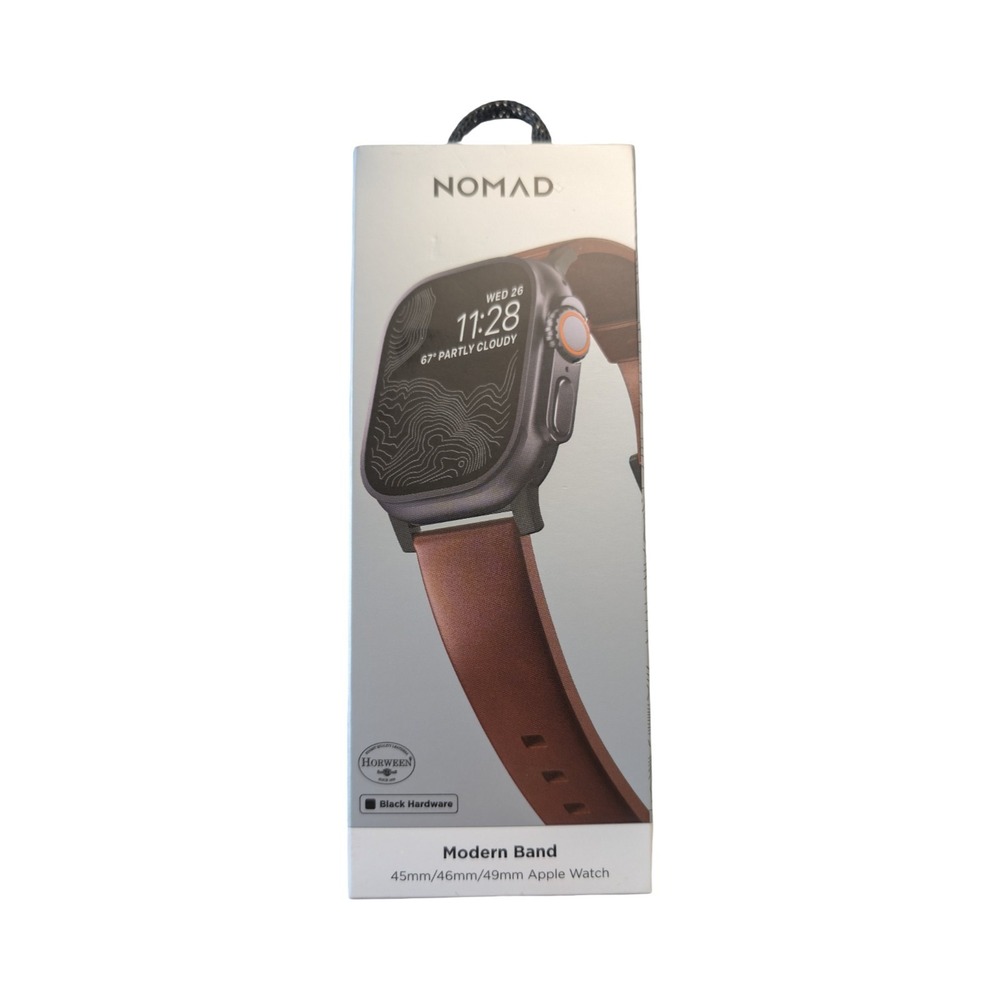 21-V Nomad Modern‎ Band Leather Apple Watch 1-9 Series, Ultra 1-2, SE 44/45/49mm